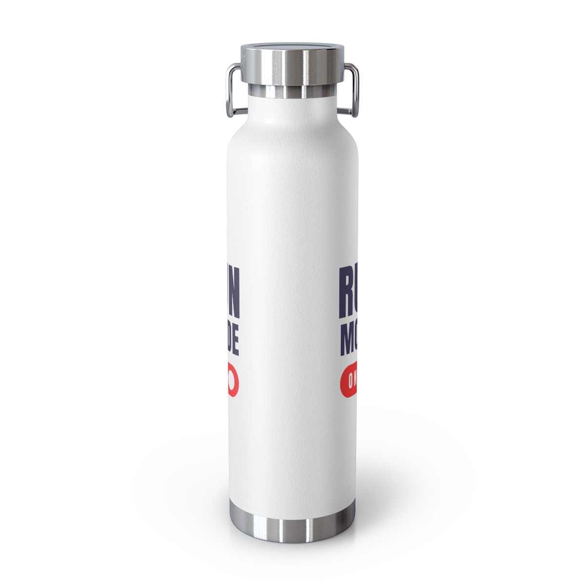 "Run Mode On" Copper Vacuum Insulated Bottle, 22oz - Image 5