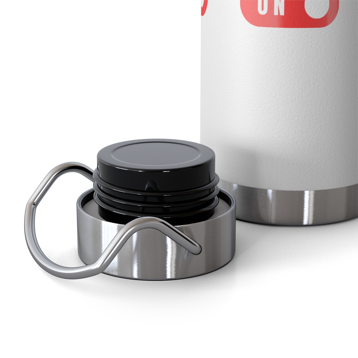 "Run Mode On" Copper Vacuum Insulated Bottle, 22oz - Image 6