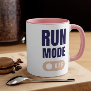 "Run Mode Off" Accent Coffee Mug, 11oz